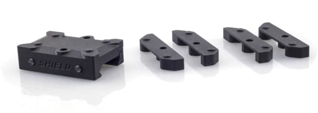 Shield Sights Picatinny Vented Red Dot Sight Mount w/Spacers - CQS Black