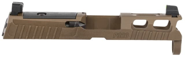 SIG SAUER Pro-Cut Slide Assembly w/X-Ray3 Day/Night Suppressor Sights P320 Sub-Compact/XCompact 9mm Luger 3.6 in Barrel Optic Ready PVD Stainless