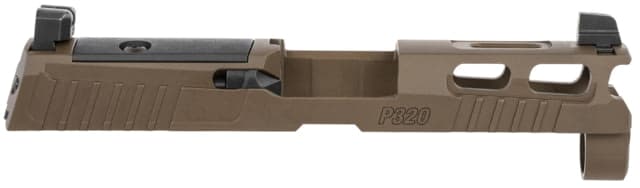 SIG SAUER Pro-Cut Slide Assembly w/X-Ray3 Day/Night Suppressor Sights P320 Sub-Compact/XCompact 9mm Luger 3.9 in Barrel Optic Ready PVD Stainless