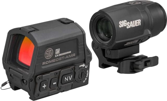 SIG SAUER Romeo 8T-AMR Red Dot Sight Combo Kit 1x40mm/3x22mm QBCD 2.0 Reticle Black