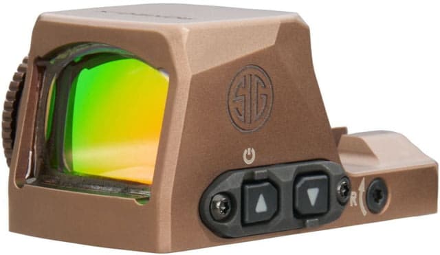 SIG SAUER Romeo-X Pro 1x Reflex Red Dot Sight Circle Dot Reticle FDE