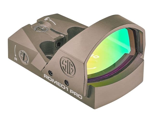 SIG SAUER Romeo1 Pro 1x30mm Red Dot Sight 6 MOA Dot Reticle Aircraft Grade Aluminum Flat Dark Earth