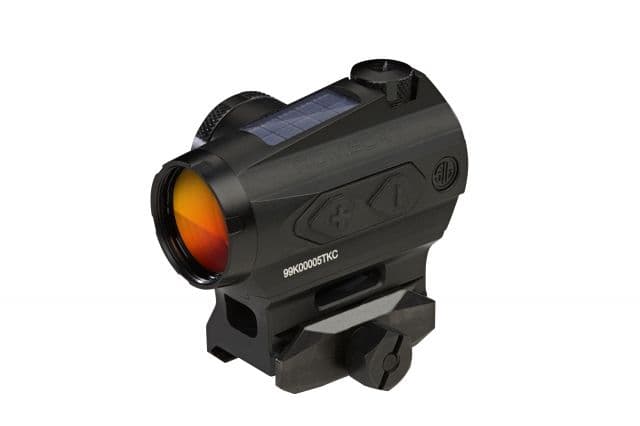 SIG SAUER Romeo4T Tactical RDS Ballistic Circle Dot .5 MOA Reticle Solar/Side Mount Battery Hex Bolt Mount & Spacer