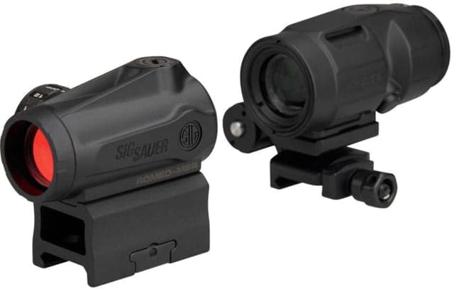 SIG SAUER Combo Kit Romeo-MSR Gen Ii 2 Moa Red Dot Juliet3-Micro 3X22mm Magnifier Black