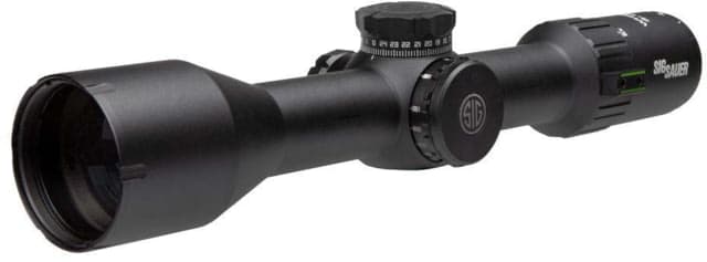 SIG SAUER Whiskey6 Rifle Scope 3-18x44mm 30mm Tube Second Focal Plane MOA Milling Hunter 2.0 Uncapped Locking Turret Black