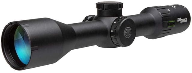 SIG SAUER Whiskey6 Rifle Scope 3-18x44mm 30mm Tube Second Focal Plane MOA Milling Hunter Reticle Capped Turret Black