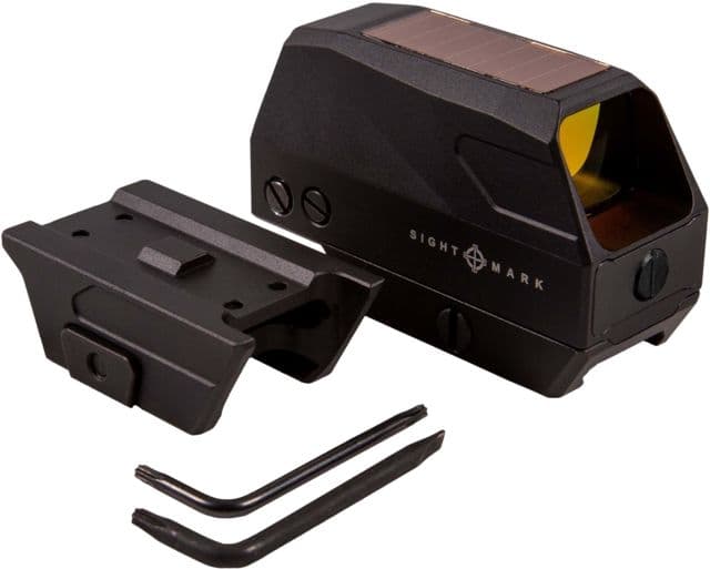 SightMark 1x-28mm Volta Solar Red Dot Sight Red 2 MOA Dot 1/2 MOA Black