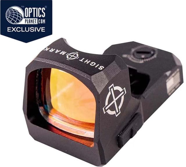 SightMark 1x Mini Shot A-Spec Reflex Sight Red Reticle 2 MOA 1 MOA 25 yd Black