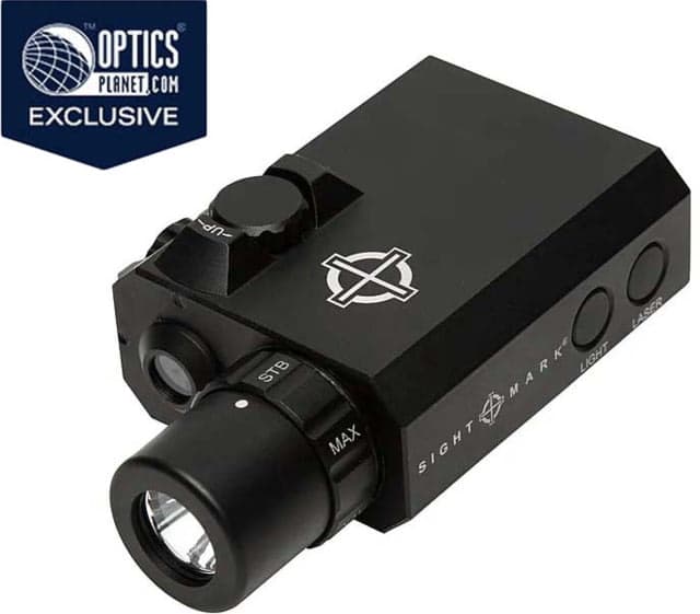 SightMark LoPro Compact Flashlight with Green Laser Sight Black