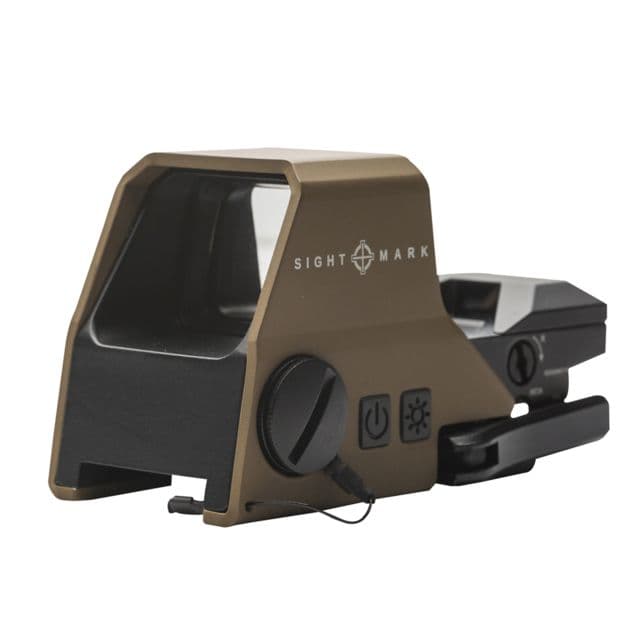 SightMark Ultra Shot R-Spec 1x 33x24 mm Reflex Red Dot Sight 5 MOA Red Dot 3 MOA Red Dot Dark Earth