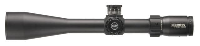 Sightron S-TAC Rifle Scope w/ Tactical Knobs 4-20x50mm 30mm Tube First Focal Plane IR MOA-3 Reticle Zero Stop Black Medium