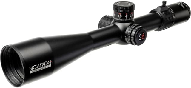 Sightron S6 10-60x56mm ED FT Rifle Scope 34mm Tube Second Focal Plane MH-FT Reticle Scope Only Matte Black