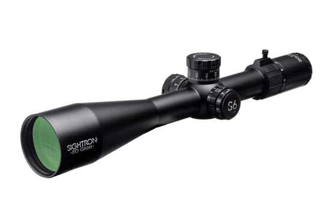 Sightron S6 Rifle Scope 5-30x56mm 34mm Tube First Focal Plane MH-7 IR Reticle Satin Black Small