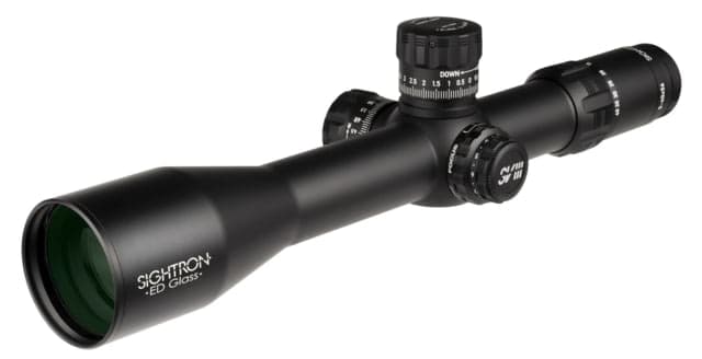 Sightron SVIIISSED ED IR Zero Stop Rifle Scope 5-40x56mm 40mm Tube First Focal Plane Illuminated LRM Reticle Black