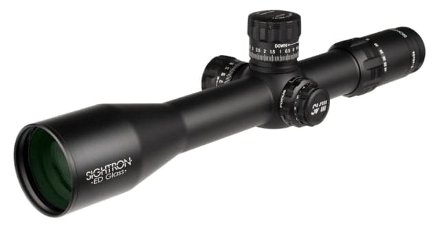 Sightron SVIIISSED ED IR Zero Stop Rifle Scope 5-40x56mm 40mm Tube First Focal Plane Illuminated MH-6 Reticle Black