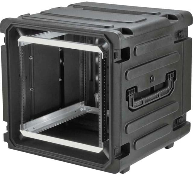 SKB Cases 12U Shock Mount - Rack Wth Wheels And Handle