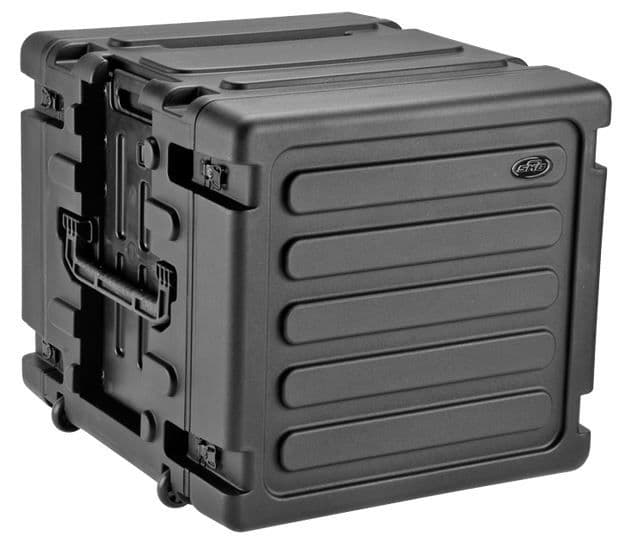 SKB Cases 10U Shock Mount - Rack Wth Wheels And Handle