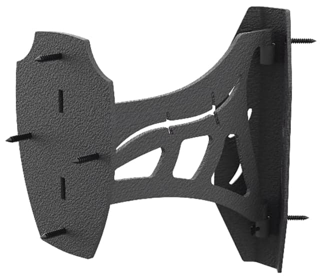 Skull Hooker Corner Shoulder Mount Black