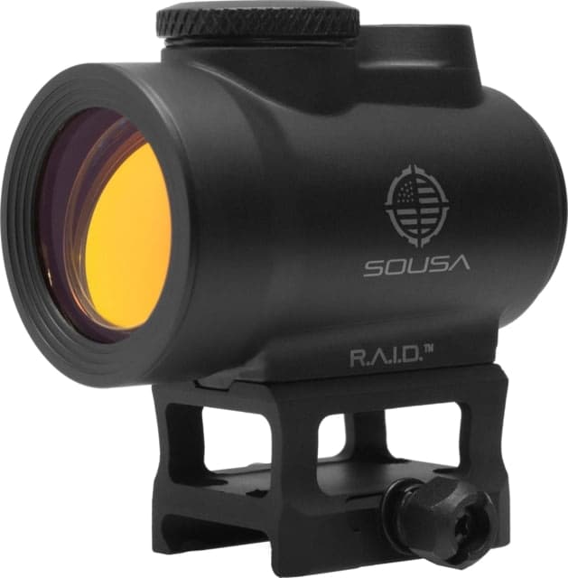 SOUSA OPTICS Raid Red Dot 1x30mm 3 MOA Red Dot Reticle Black Small