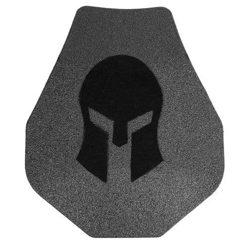 Spartan Armor Systems AR550 Steel Core Body Armor Swimmers Cut Set Of Two Atc Base Coat Black 10x12