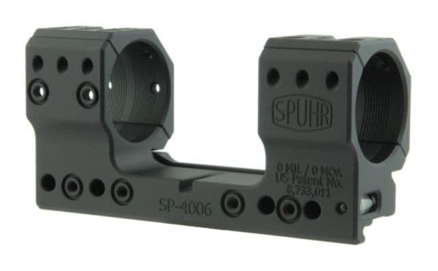 Spuhr 34mm H34mm 0MIL/0MOA Quick Detachable Rifle Scope Mount Black