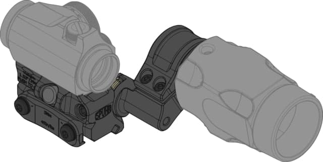 Spuhr Aimpoint T-2/Comp M5 Magnifier Mount 39mm Black