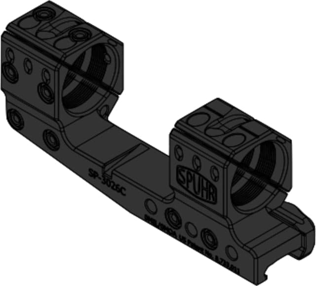 Spuhr Cantilever Scope Mount 30 mm Tube 32 mm 0 Mil Black