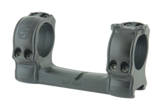 Spuhr Picatinny Hunting Mount w/Single Interface Ring 0 MOA Dia 30mm H 30mm Black