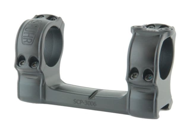 Spuhr Picatinny Hunting Mount w/Single Interface Ring 0 MOA Dia 30mm H 34mm Black