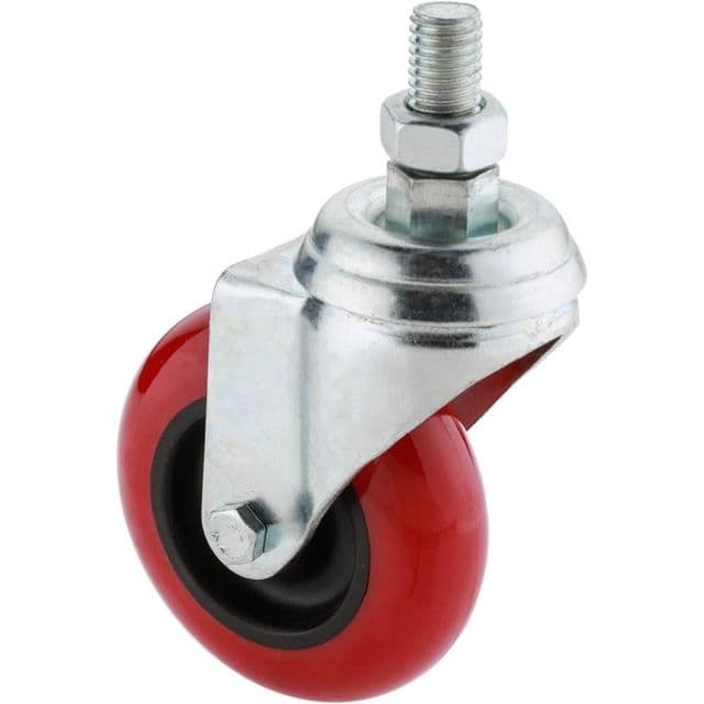 Steelex 3in Polyurethane Swivel Caster Threaded Mount