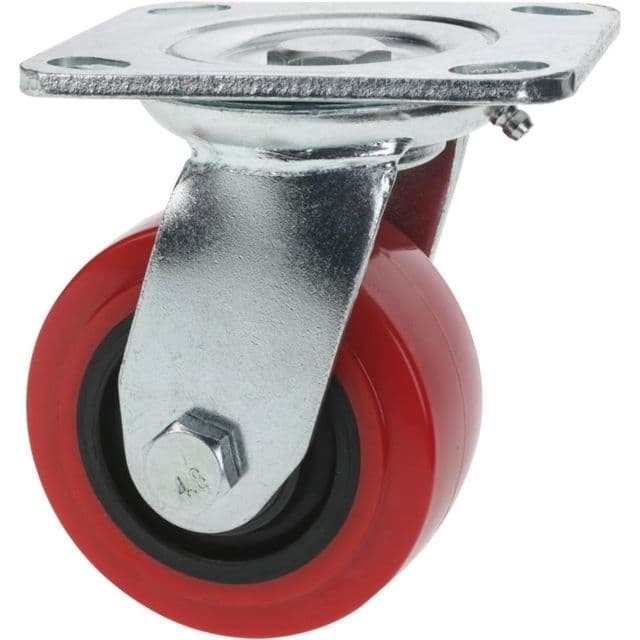 Steelex 4in Polyurethane Swivel Caster Plate Mount