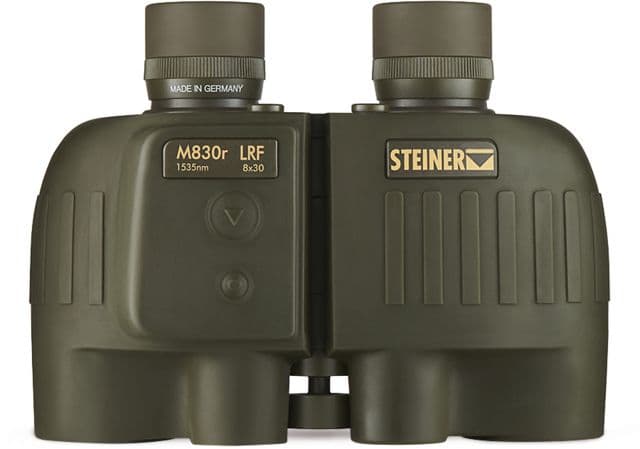 Steiner Military R LRF 1535 8x30mm Porro Prism Binoculars NBR Long Life Rubber Armoring Green