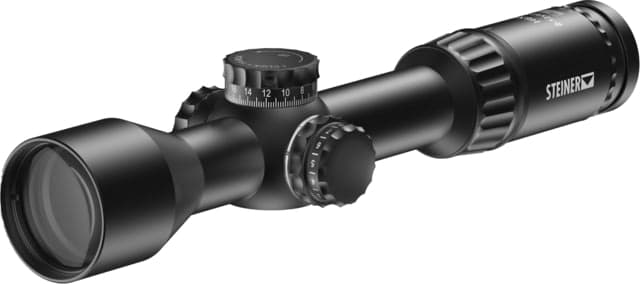 Steiner HX6 2-12x42mm Rifle Scope 30mm First Focal Plane STR-MIL Reticle Black