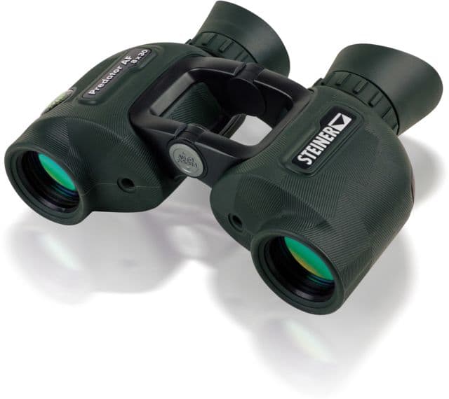 Steiner Predator AF 8x30mm Porro Prism Binoculars NBR Long Life Rubber Armoring Black