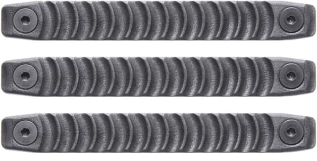 STNGR Gecko 3-Slot M-Lok Rail Cover Panel 3-Pack Black