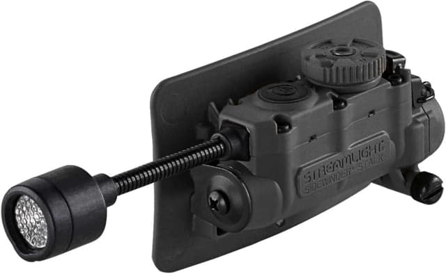 Streamlight Sidewinder Stalk Led Flashlight W/Helmet Clip & Arc Rail Mount Cr123a & Aa Multicolor 76 Lumens Black Mailer Package