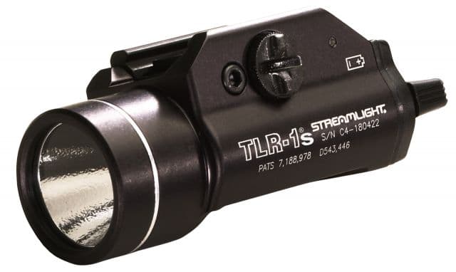 Streamlight TLR-1s C4 LED Rail-Mounted Weapon Flashlight w/ Strobe Function Black