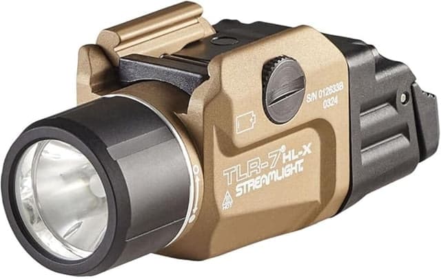 Streamlight TLR-7 Hl-X USB Multi-Fuel Rail-Mounted Flashlight Sl-b9 White 1000 Lumens Flat Dark Earth