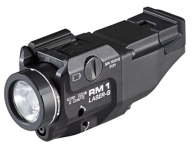 Streamlight TLR RM 1 Compact Rail Mounted LED Tactical Weapon Light w/Green Laser CR123A White 500 Lumens Black