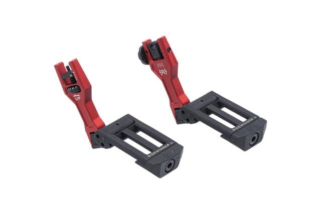 Strike Industries Sidewinder BUIS II Offset Deployable Front and Rear Sight Red One Size
