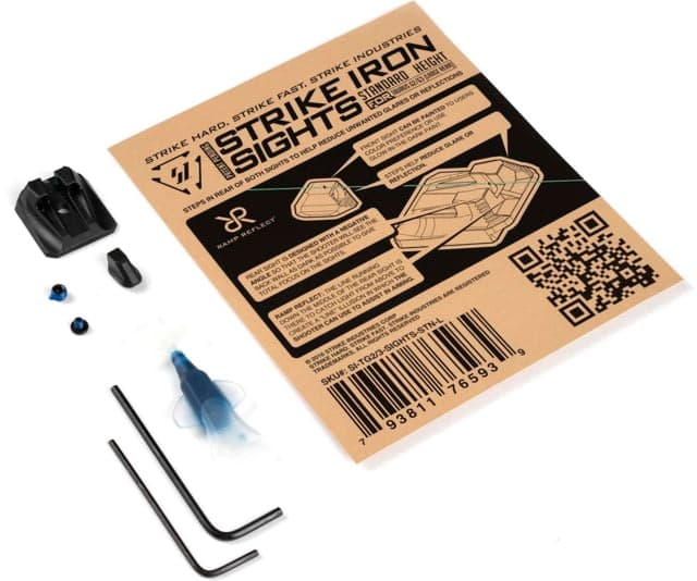 Strike Industries Taurus G2/G3 Iron Sights Large Rear Standard Height Black One Size