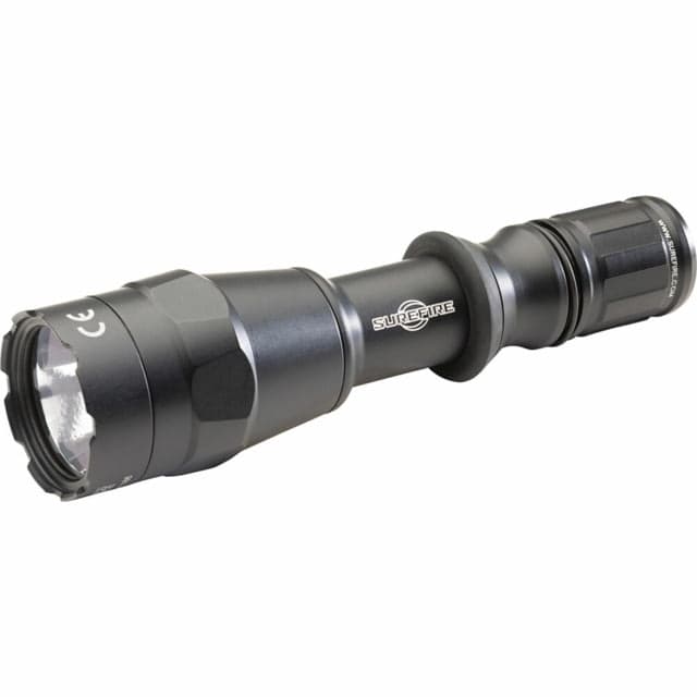 SureFire Dual Fuel LED Combat Flashlight w/Grip Ring Black