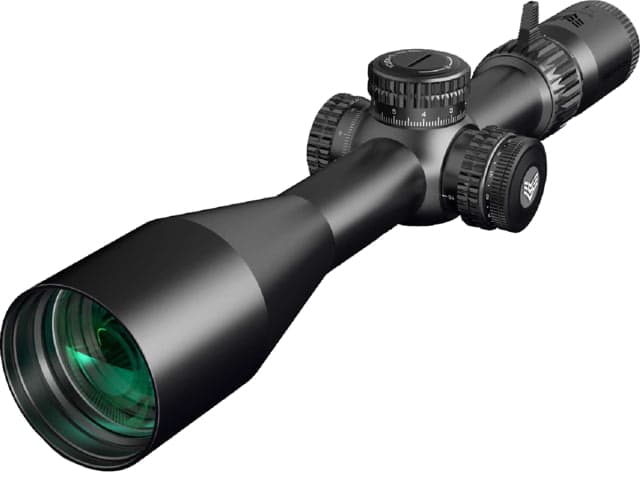 Swampfox Warhawk Tactical Rifle Scope 34mm Tube First Focal Plane Sharpshooter MIL MOA Black