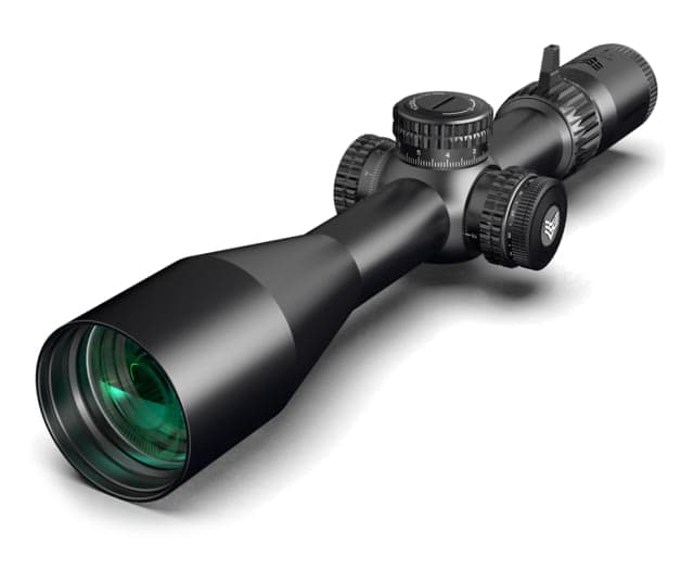 Swampfox Warhawk Tactical Rifle Scope 34mm Tube First Focal Plane Sharpshooter MOA Black