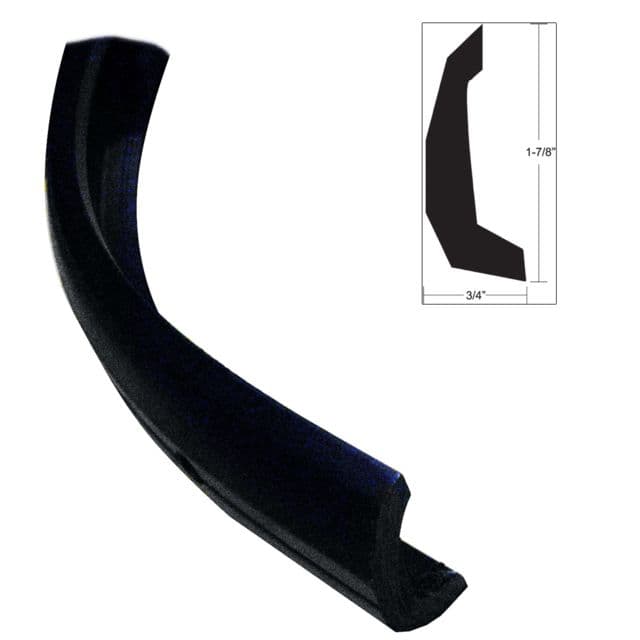 TACO Marine Semi-Rigid Rub Rail Kit - Black w/No Insert - 30'