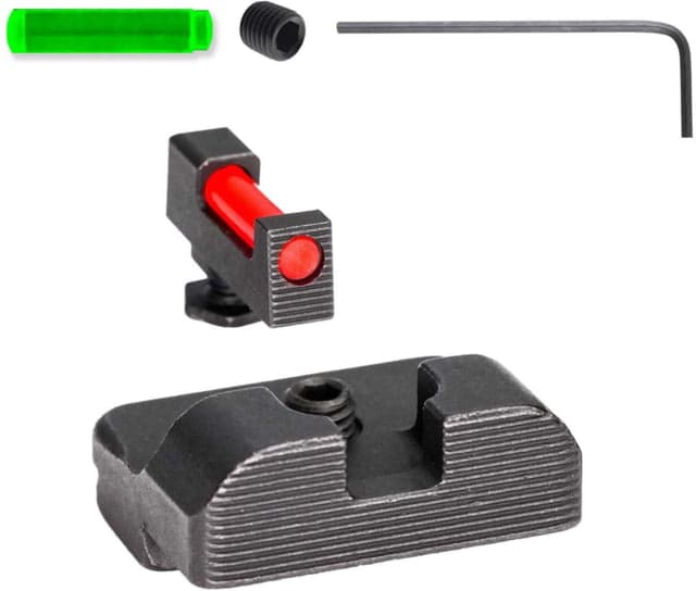 Tag Precision Glock TSH TAC 9MM/.40 S&W Pistol Sights Fiber Optic 17/17L 19/19X 22 23 24 26 27 33 34 35 39 45 47 Black