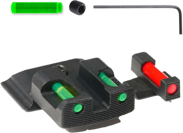 Tag Precision SW MP TSF TAC Pistol Sights Fiber Optic M&P M2.0 Full Size & Compact Black