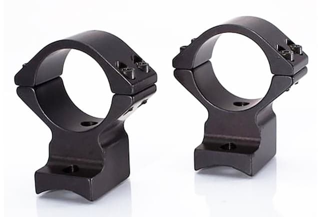 Talley Ring/Base Combo Black Anodized Aluminum 34mm Tube Compatible w/Remington 700/721/722/725/40X 6-48 Screws Mount Medium Rings Short