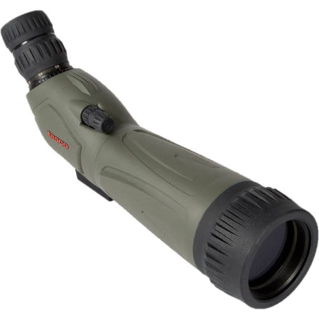 Tasco 20-60x60mm Gray FC Spotting Scope Angled Tripod Gray Soft Case Box 5L