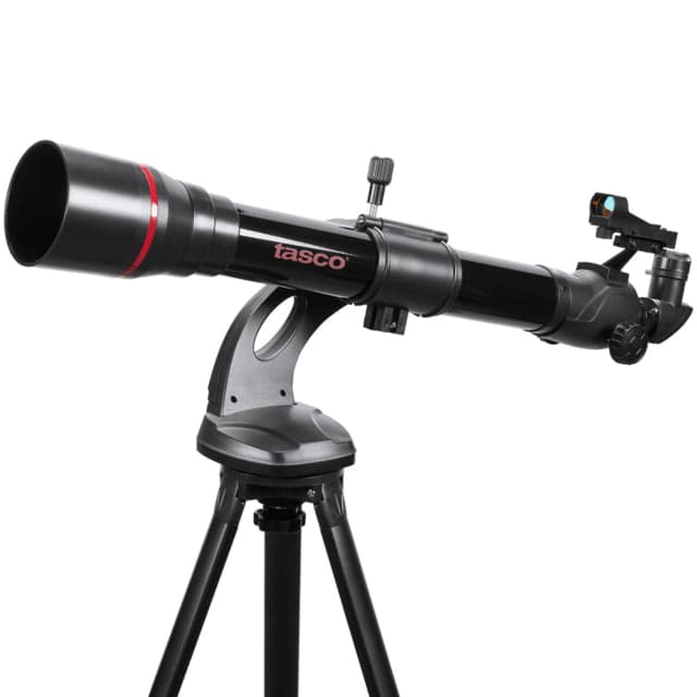 Tasco 60x700mm SpaceStation Refractor AZ Red Dot Finderscope Black